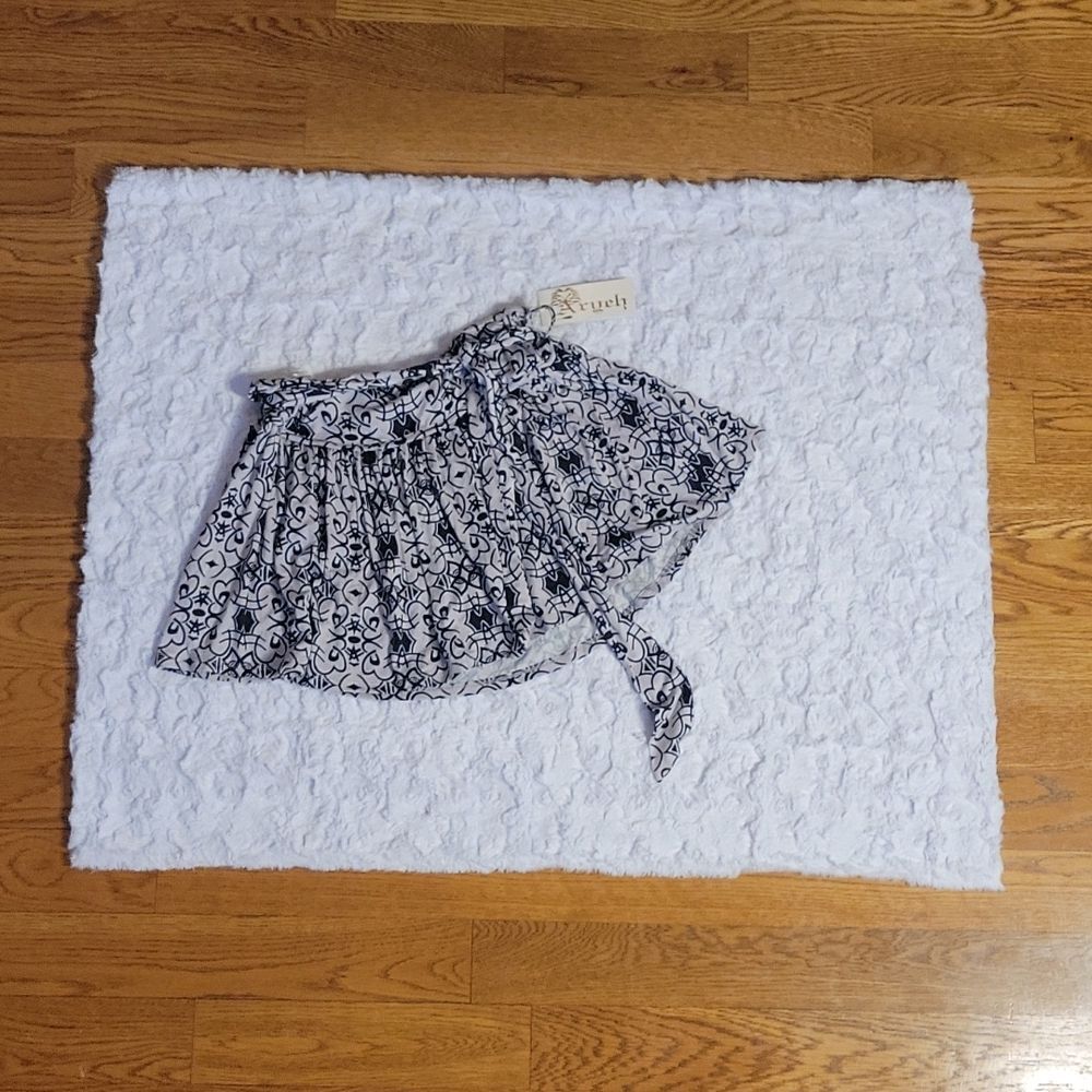 Aryeh Black & White Mini Skirt, Women's Large, NWT